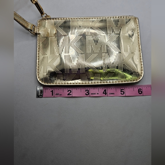 Michael Kors Women's Gold Monogram Wallet - Picture 6 of 7